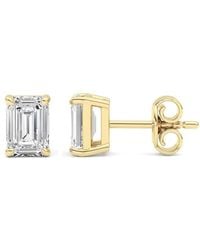 Mure And Co - 2Ctw Emerald Shaped Lab Grown Diamond (F/Vs) Stud Earrings - Lyst