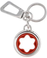 Montblanc - Meisterstuck Spinning Emblem Stainless Steel Key Fob - Lyst