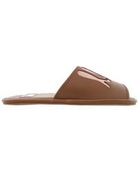 Bally - Nappa Leather Logo Slide Sandals, Brand Size 37 Us - Lyst