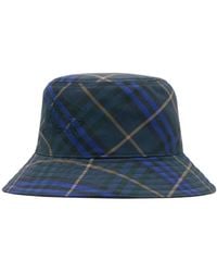 Burberry - Ekd Check Print Bucket Hat - Lyst