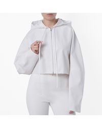 Ferragamo - Cotton Faille Cropped Jacket, Brand Size 46 Us - Lyst
