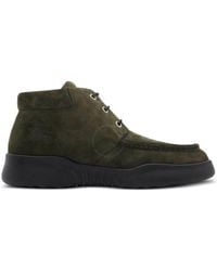Burberry - Square-Toe Suede Log Boots, Brand Size 41 Us - Lyst