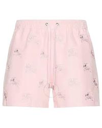 Burberry - Ekd Drawstring Swim Shorts - Lyst