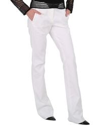 Roberto Cavalli - High Waisted Flared Trousers, Brand Size 38 Us - Lyst