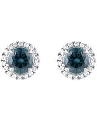 Brilliant Diamond - 14Kt 1.45 Carat Lab Grown Diamond Stud Earrings For - Lyst