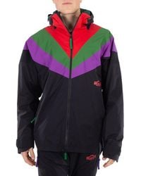 Kolor - Colorblock Hooded Nylon Jacket, Brand Size 1 - Lyst