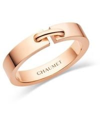 Chaumet - 18K Rose Liens Evidence Wedding Ring - Lyst