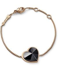 Baccarat - 18K Plated On Sterling, Crystal Heart And Star Charm Bracelet 2812905 - Lyst