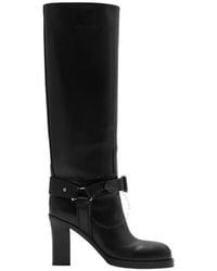 Burberry - Stirrup 100 Leather High Boots, Brand Size 39 Us - Lyst