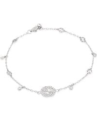 Gucci - Interlocking G Diamond Bracelet - Lyst
