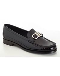 Ferragamo - Gancini Ornament Leather Loafers - Lyst