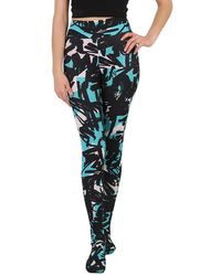 Burberry - Graffiti Print Footed leggings-turquoise Scribble Printed - Lyst