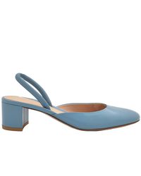 Gianvito Rossi - Tivoli Leather Slingback Pumps - Lyst