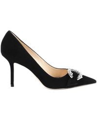 Jimmy Choo - Saresa 85 Suede Pumps, Brand Size 34 Us - Lyst