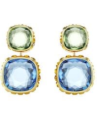 Swarovski - Cushion Cut Chroma Drop Earrings - Lyst