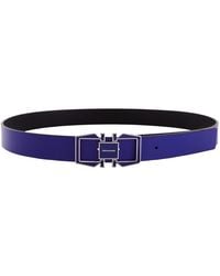 Ferragamo - Reversible Gancini Leather Belt - Lyst