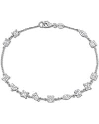 Created Forever - 3 1/4Ct Tw Multi-Shape Lab Grown Diamond Bracelet - Lyst