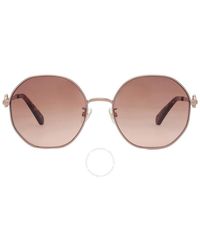 Kate Spade - Brown Gradient Round Sunglasses Venus/f/s 0au2/ha 56 - Lyst