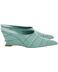 Ferragamo - Juliane Sculpted Wedge Mule Pumps - Lyst
