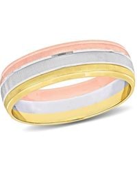 Amour - 6Mm Brushed Finish Wedding Band - Lyst