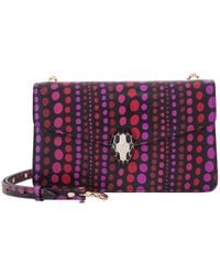 BVLGARI - Serpenti Forever Flap Bag Elaphe Polka Dots - Lyst