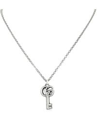 Gucci - Double G Key Necklace - Lyst