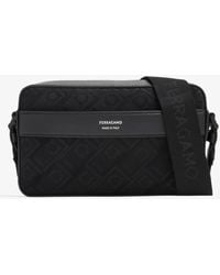 Ferragamo - Monogram Compact Crossbody Bag - Lyst