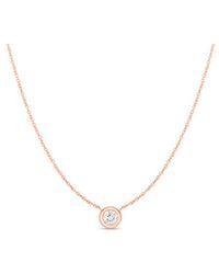 Roberto Coin - Diamonds By The Inch 18k Re Gold Solitaire Necklace - Lyst