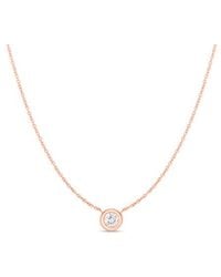 Roberto Coin - Diamonds By The Inch 18k Re Gold Solitaire Necklace - Lyst