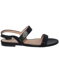 Bally - Carlas Leather Flat Sandals, Brand Size 38 Us - Lyst