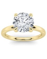 Mure And Co - 1Ctw Round Shaped Lab Grown Diamond Classic Solitaire Ring - Lyst
