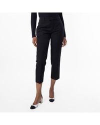 Burberry - Tailored Virgin Wool Cropped Trousers, Brand Size 10 Us - Lyst