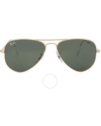 Ray-Ban - Aviator Small Green Sunglasses - Lyst