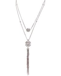 BVLGARI - Fiorever 18K And Diamond Necklace - Lyst