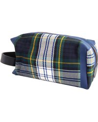 Burberry Tartan Check Pouch - Natural