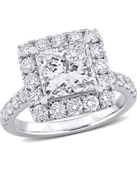 Created Forever - Ladies 14K 3 Ct Princess Cut Diamond Engagement Ring - Lyst