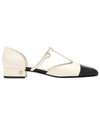 Ferragamo - Luxury Leather Ballerina Flats For - Lyst