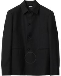Burberry - Button-Down Wool Tailored Jacket, Brand Size 46R (Us - Lyst