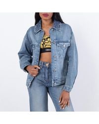 Versace - Barocco Denim Trucker Jacket - Lyst