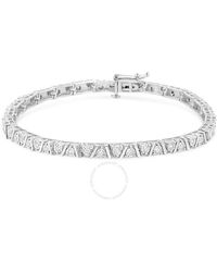 Haus of Brilliance - .925 Sterling Silver 1/4 Cttw Miracle-set Diamond Modern Tennis Bracelet - Lyst