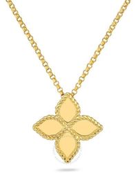 Roberto Coin - 18k Gold Medium Princess Flower Pendant Necklace - Lyst