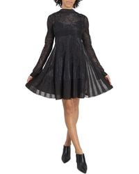Roberto Cavalli - Ladies Long Sleeve Lace Mini Dress, Brand Size 38 (Us - Lyst