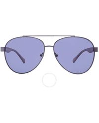 Kenneth Cole - Blue Pilot Sunglasses Kc1394 08v 59 - Lyst