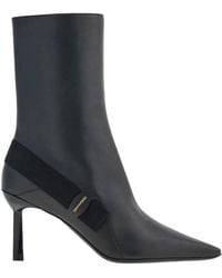 Ferragamo - Virgilia Leather Ankle Boots - Lyst
