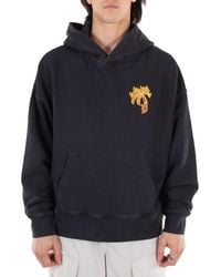 Palm Angels - Burning Palm Cotton Hoodie - Lyst
