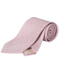Ferragamo - Wave Print Silk Tie - Lyst