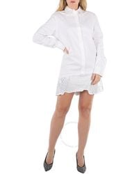 JW Anderson - Ladies Distressed Glitter Hem Tunic Shirt Dress, Brand Size 10 (Us - Lyst