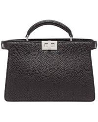 Fendi - Peekaboo Leather Crossbody Bag - Lyst
