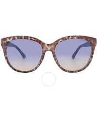 Guess - Blue Gradient Oval Sunglasses Gu7850 92w 56 - Lyst