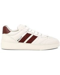 Bally - Rebby Leather Low-Top Sneakers, Brand Size 42 Us - Lyst